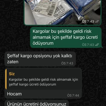 Şeffaf Kargo Ücreti Alınıp Şeffaf Kargo Gönderilmiyor