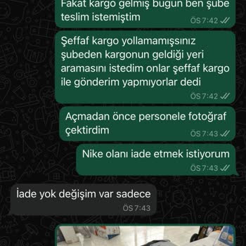 Şeffaf Kargo Ücreti Alınıp Şeffaf Kargo Gönderilmiyor