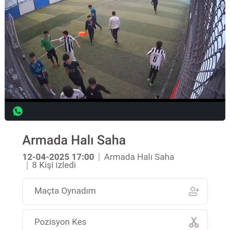 Halı Saha Maç Videoları Yine Eksik