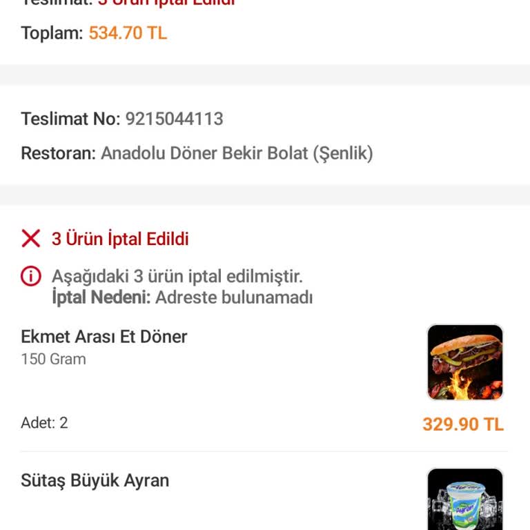 Trendyol Yemek Yanlış Numara Mağduriyeti Ve İade Sorunu
