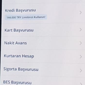 Mobil Şube Kredisi Kullanım Sorunu
