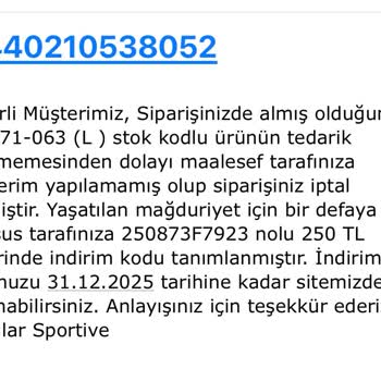 Sportive'den Alışverişte Yaşanan Hayal Kırıklığı