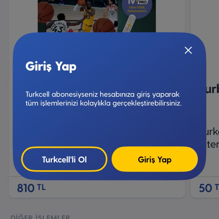 Turkcell Uygulamasında Giriş Sorunu Ve Mağduriyet