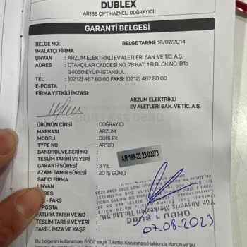 Arzum Doğrayıcı Garanti Sorunu Ve Servis İlgisizliği