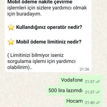 Mobil Ödeme İşlemi İptal Talebi