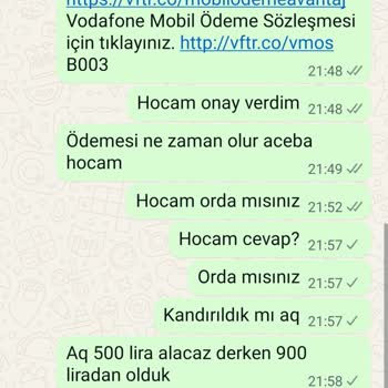 Mobil Ödeme İşlemi İptal Talebi