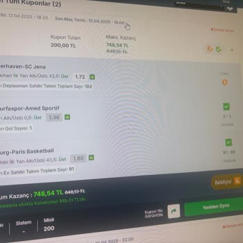 Kazanan Bahis Hâlâ Onaylanmadı