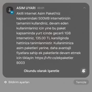 Hatalı İnternet Aşım Ücreti Sorunu