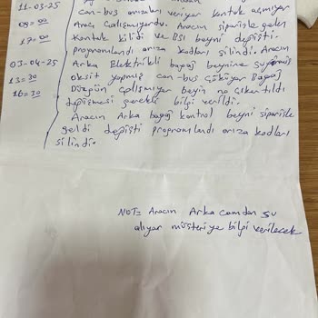 Cam Değişimi Sonrası Su Sızıntısı Ve Beyin Modülü Sorunu