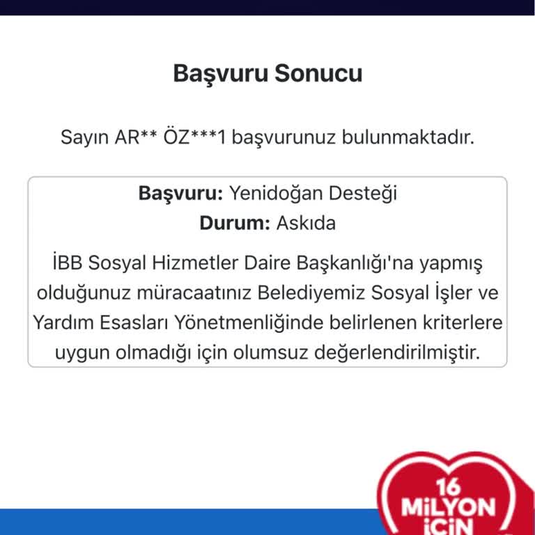 Yenidoğan Paketi Başvurum Neden Reddedildi?