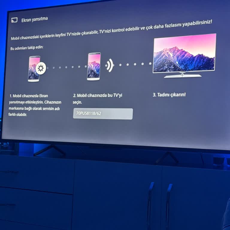 Philips TV'de Yansıtma Sorunu