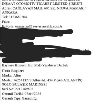 Arçelik Ürünlerinde Yaşanan Sorunlar Ve Müşteri Memnuniyetsizliği