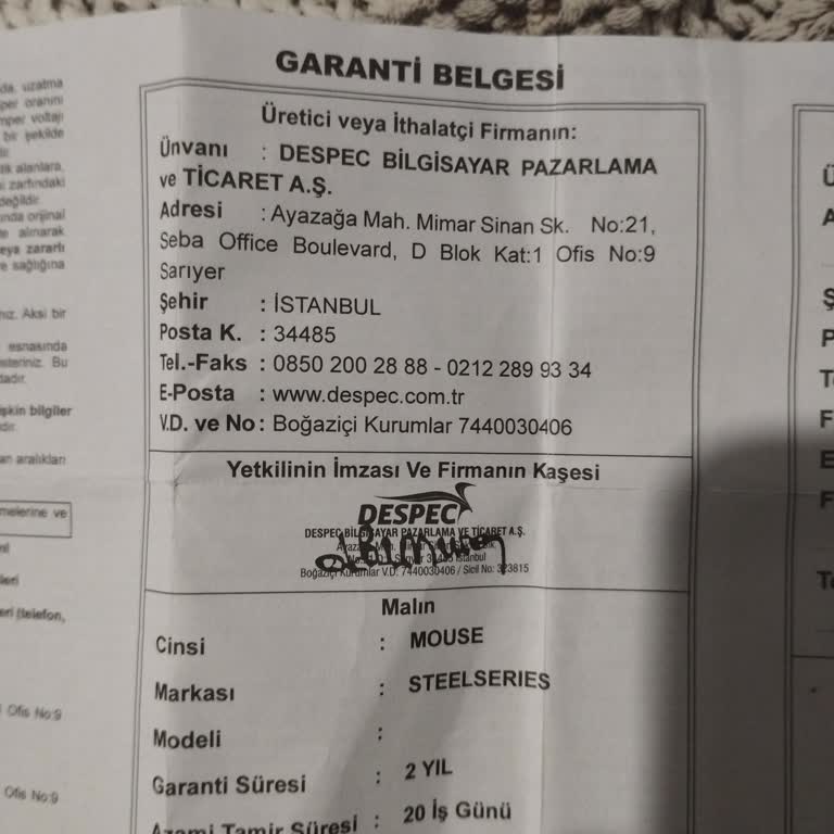 Bozuk Mouse Ve Yetersiz İade Politikası