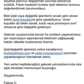 THY'nin İade Politikası Hayal Kırıklığı Yarattı