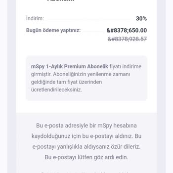 Uygulama Hakkında Yanıltıcı Bilgilendirme Ve Para İadesi Talebi