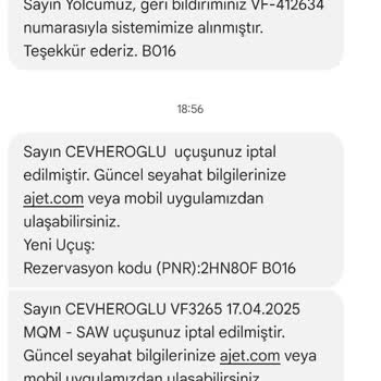 Uçuş Değişikliği Ve İletişim Sorunları Mağduriyeti
