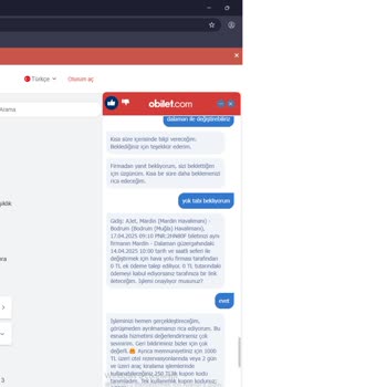Obilet Ve Atlasjet Arasında Yaşanan Bilet Değişikliği Sorunu