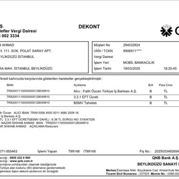 Yemeksepeti'nden İade Edilmeyen Ücret Ve Kayıp İletişim
