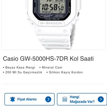 Haftalık Zamlarla Alınamayan Casio Saat