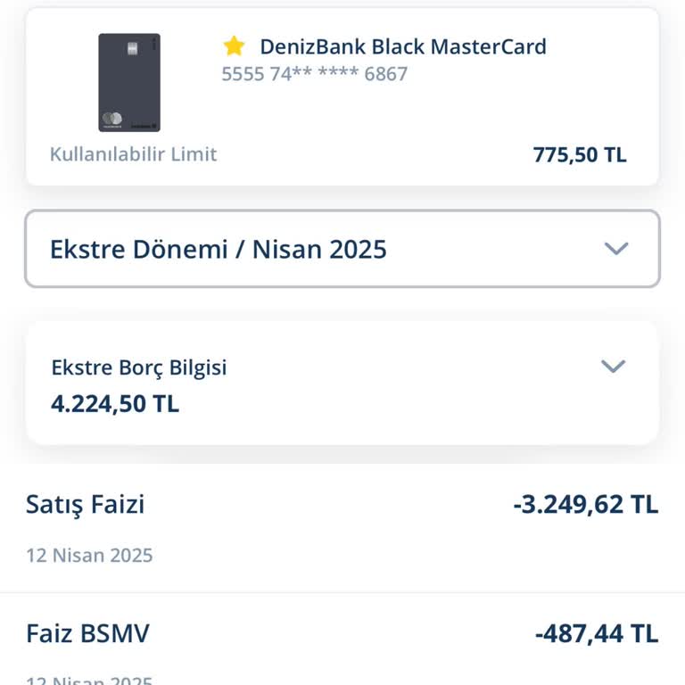 Denizbank Ekstresinde Beklenmedik Kesintiler
