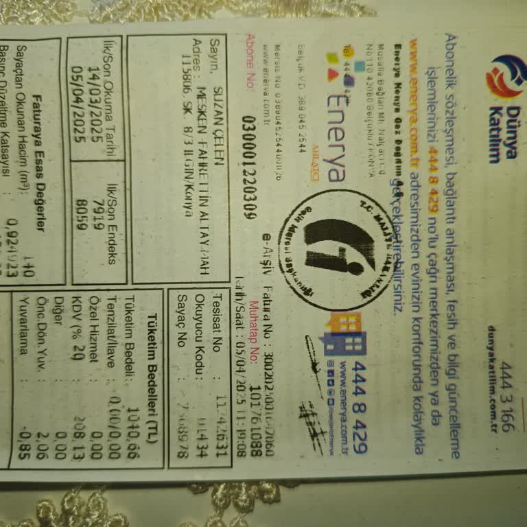 Otomatik Ödeme Hatası: Doğalgaz Faturam Tahsil Edilmedi!