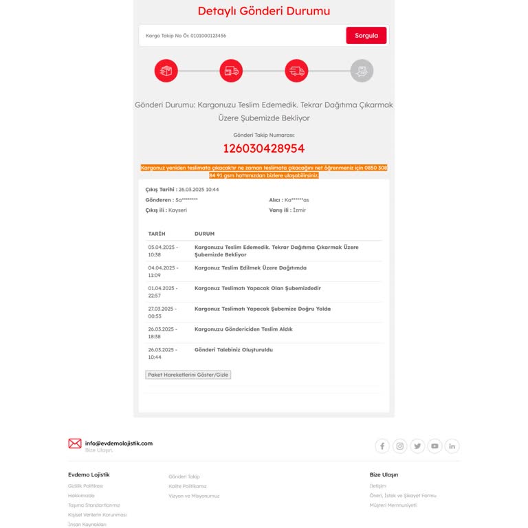 Kayıp Kargo Ve Yanlış Teslimat Sorunu