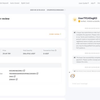 Bybit P2P'de Kilitlenen Para Sorunu