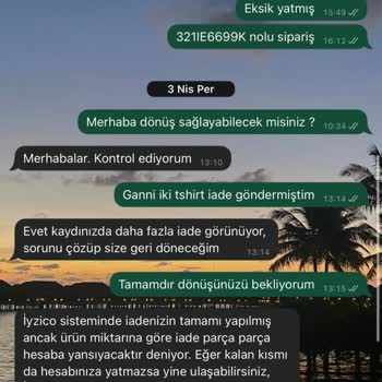 İade Sürecinde Eksik Ödeme Ve Yanıltıcı Bilgilendirme
