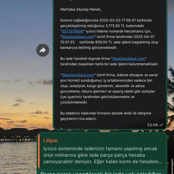 İade Sürecinde Eksik Ödeme Ve Yanıltıcı Bilgilendirme