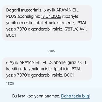 Yanlış Yenilenen Abonelik Ücreti