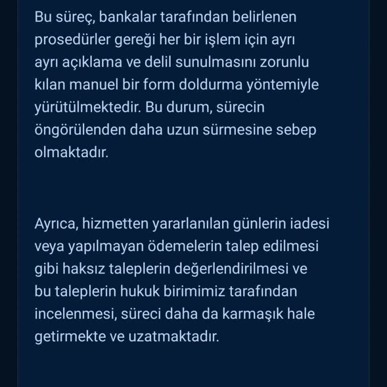 İade Edilmeyen Para Ve Ulaşılamayan Hizmet