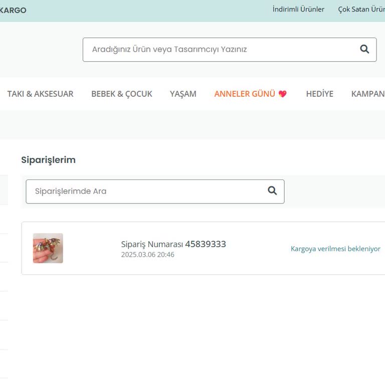 Sipariş Edilen Ürün Teslim Edilmedi, İade Talep Ediliyor