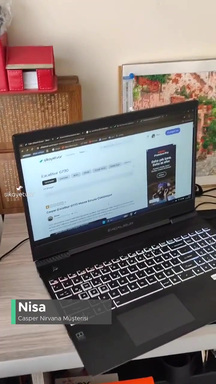 Casper G770 Menteşe Ve Touchpad Arızası videonun kapak resmi