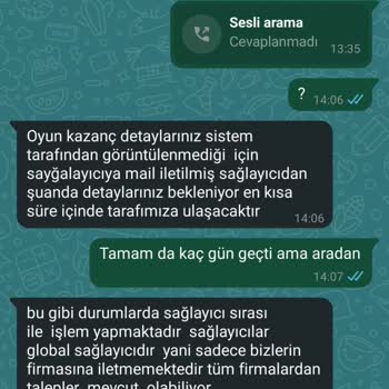 Casinoturka Kazancımı Alamıyorum