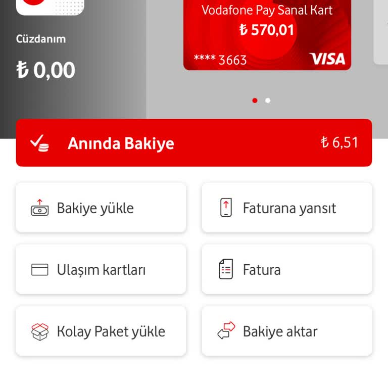 Vodafone Pay Kartında Kullanılamayan Bakiye Sorunu