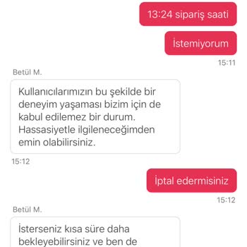 Yemek Sepeti'nde Sipariş İptali Ve İade Sorunu