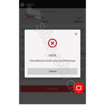Kazanç Sonrası Erişim Engeli Ve Ödeme Sorunu