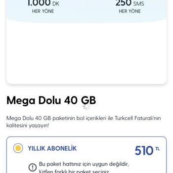 Yanlış Paket Tanımlamasıyla Mağduriyet Yaşadım