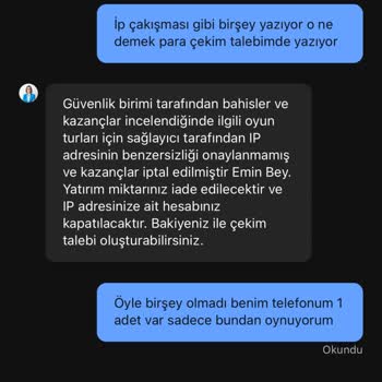 Kazancım İptal Edildi: Bahanelerle Karşılaştım