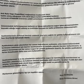 Kalitesiz Ayakkabı Ve İlgisiz Müşteri Hizmeti