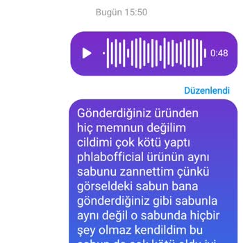Ürün Sorunu ve Cilt Reaksiyonu Şikayeti