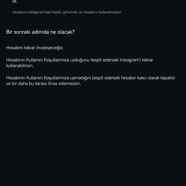 Instagram Hesabımın Aniden Askıya Alınması Ve Belirsizlik
