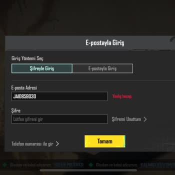 Aldığım Hesaplara Giriş Yapamıyorum!