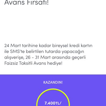 Nakit Avans Kampanyasında Limit Engeli