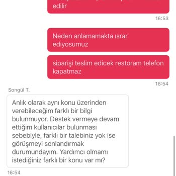 Yemek Sepeti'nde İptal Ve İade Sorunu