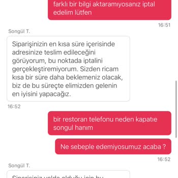 Yemek Sepeti'nde İptal Ve İade Sorunu