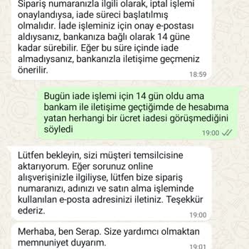 Zara'dan İptal Edilen Siparişin Ücret İadesi Sorunu