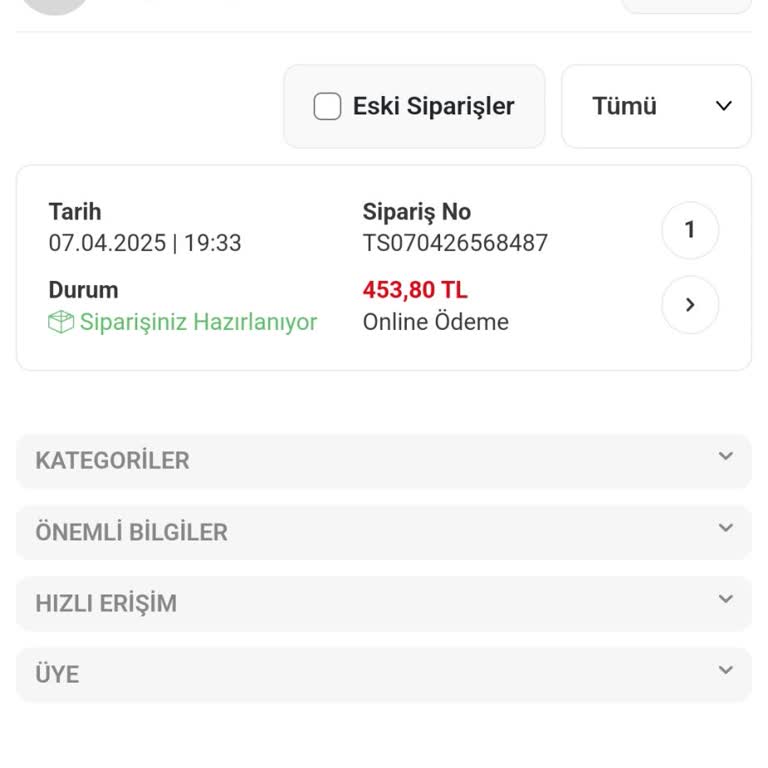 Sipariş Hazırlanıyor: 6 Günlük Bekleyiş