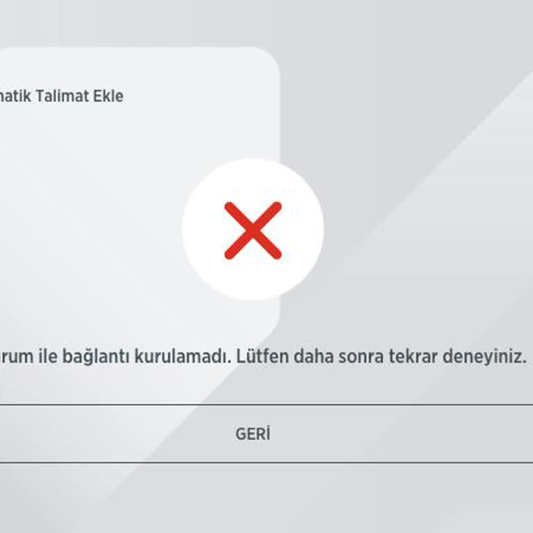 Ziraat Bankası Otomatik Ödeme Talimatı Verilemiyor: Sürekli Bağlantı Sorunu