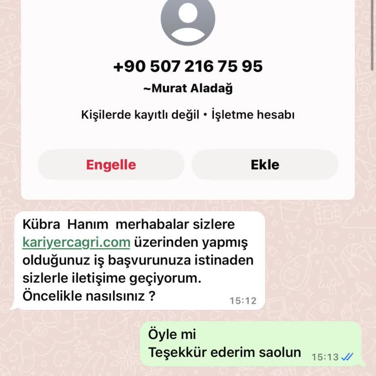 Şüpheli İş İlanı Üzerinden Kimlik Bilgisi Güvenliği Endişesi